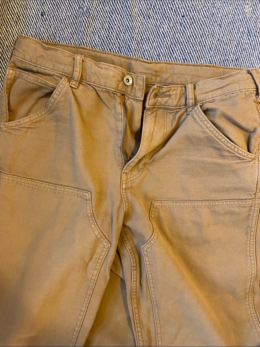 Men's Uniqlo Canvas Work Pants - Brown